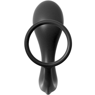 Plug anale in silicone ultra morbido con anello prolungante e stimolatore prostata